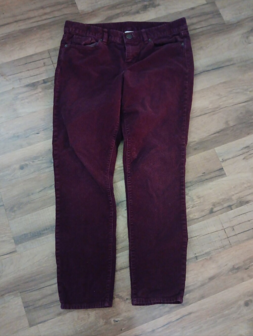 J. Crew Plum Corduroy Slim Pants